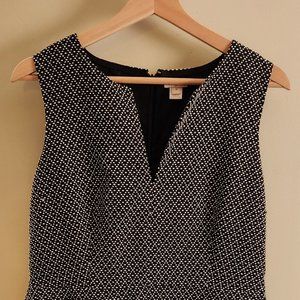 Like New J Crew Slit Collar Knee Length Dress